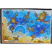 Patchwork Quilting Sewing Grow Big Turtle Panel 78x110cm Fabric