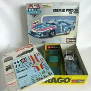 VTG VHTF BURAGO 1:25 DIECAST MODEL KIT UNASSEMBLED PORSCHE 935 TURBO KREMER 5142
