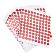 Round Number Stickers (10mm/0.39") 15 Sheet, Coated Paper Number 1-100 Self