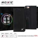 MOXIE X-SHELL IPHONE 6/6S 防電磁波 編織紋真皮手機皮套 / 尊爵黑(新版)