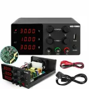 Regulated DC Laboratory Power Supply Adjustable Lab 30V 10A Voltage Regulator