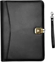 Conference Folder A4 Leather Business Document Business Manager Bag Portfolio File Folder for Interview