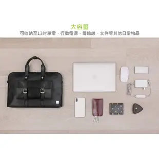 Moshi Treya Briefcase 筆電包 輕量 13吋 超輕量Vegan皮革劍橋筆電公事包 廠商直送免運