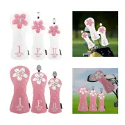3Pcs Golf Wood Head Cover Golf Accessories Scratchproof Creative Protector
