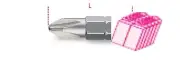 Beta Tools 861 PH/C2 200x 1/4" Hex Drive Phillips Bit PH2 x 25mm