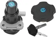 Motorcycle Fuel Gas Tank Cap Ignition Switch Seat Lock Key Kit Set Fit For Yamaha XT600 90-1995 TW200 03-17 DT200 DT200R 1991-1994