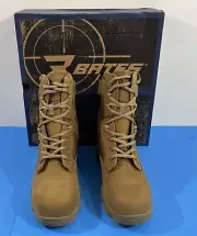 9.5 M NIB MENS BATES E04272 GX SAFETY TOE 8" WATERPROOF BOOTS COYOTE 9.5 MEDIUM