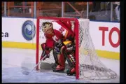 Goaltender Dwayne Roloson Calgary Flames in action the Los Angeles- Old Photo 1