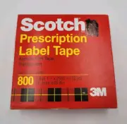 Scotch Prescription Label Tape 1" in X 2592" in (72 Yd) Single Roll