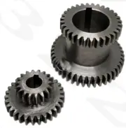 1 pair 2 speed Metal Gear Set Double Gear - for CJ18 series mini-lathe