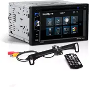 Elite BV755BLC Car Stereo System - 6.2 Inch Double Din Touchscreen, Bluetooth Au