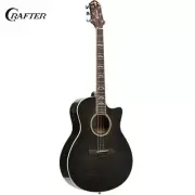 Crafter Noble Series Small Jumbo Acoustic Electric Guitar Black NOBLE TBK