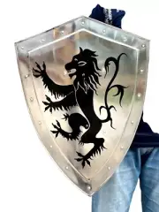 Medieval Knight Crusader Shield – Handmade Templar Battle Heater Shield Handmade