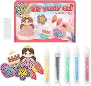 Bead Art Diamonds Painting Kits for Beginner, Cartoon Princess Diamonds Painting Stickers, Interactive Toys for Kids and Adults, Small Gem Art for Kids, Art and Craft Set for Kids 6-12