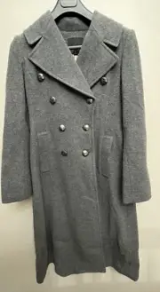 Banana Republic Heather Gray Italian Wool Blend Mario Bellucci Coat Sz-XS ($299)