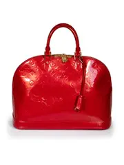 2013 Red Patent Leather Vernis Alma GM