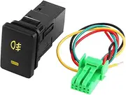 Car Fog Light Switch 4 Wire Fog Light Switch Foglight Switch Yellow Indicator for Camry Yaris Prius Vios Prado