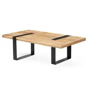 Aline Reclaimed Hardwood Rectangular Coffee Table - Natural