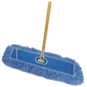 36 In. X 5 In., 60 In. Blue/natural Metal/wood Handle Looped-end Dust Mop Kit |
