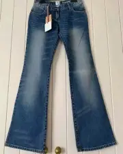 NWT 2004 Vintage Sass & Bide PHEASANTS & CHERRIES Jeans + Guitar Motif Size 26 8