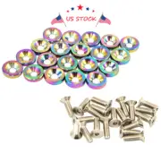 NEO CHROME ALUMINUM FENDER/BUMPER WASHER/BOLT ENGINE BAY DRESS UP KIT 20 PCS (for: Honda Civic)
