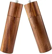 PRETYZOOM 1Set Manual Pepper Mill Acacia Grinder with Core Refillable Crusher Elegant Kitchen Supplies for Seasoning and Flavoring