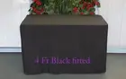 Trestle Table cover tablecloth Fitted Black fit 4 foot Table wedding reception