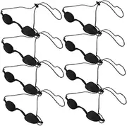 Gadpiparty 8pcs Blackout Super Soft Eye Mask Moisture Goggles for Dry Eye Optical Swim Goggles Eye Mask Indoor Tanning Goggles Eye Shield Eye Protection Silica Gel