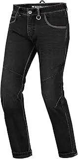 [SHIMA] Devon Motorcycle Jeans - Ventilated Elastic Slim Fit Riding Trousers with FiberQL Reinforcements, CE Knee and Hips Protectors