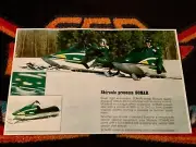 ‘76 SKIROULE SONAR Snowmobile Poster vintage sleds