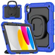 MCC Shockproof iPad 10.9" 2022 10th Gen Strap Ring Rugged Case Cover Apple [Blue]