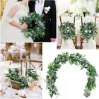 greenery garl artificial vines faux silk eucalyptus Fake Eucalyptus Leaves