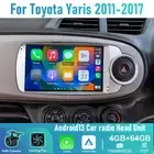9" Wireless CarPlay Android Auto head unit BT Radio For Toyota Yaris 2011-2017