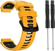YingYou Outdoor Bracelet Replacement Steel Buckle Silicone Strap Compatible With Garmin Forerunner 735xt/220/230/235/620/630 For Smart Watch