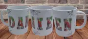 personalised Spiderman Iron man The Hulk marvel hero's name mug