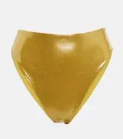 [Jade Swim] Jade Swim Incline high-rise bikini bottoms AU 16 gold