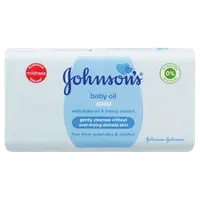 在飛比找松果購物優惠-JOHNSON'S 嬰兒 古龍 香水 100ml*3+嬰兒皂