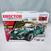 Erector by Meccano Engineering & Robotics 18202 5-in-1 Roadster Model Lvl 2 NIB
