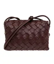 Mini Loop knitted shoulder bag One size wine red