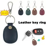 for airtag Leather Case Protective Keyring Location Tracker Cover 2024