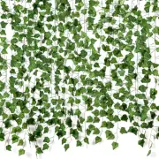 12 Pack Fake Ivy Vines – 84FT Artificial Greenery Garland for Wall, Room, Bedroo