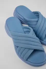 Spiro Blue Textile Cross-strap Sandal for Women