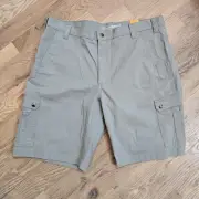 NWT Carhartt Force Relaxed Fit Beige Rip-Stop Cargo Shorts Mens Size 42