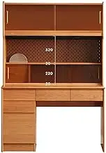 New Furniture Solid Wood Dressing Table Modern Dresser Multifunctional Writing Desk with Open Storage Shelves Makeup Vanity Set Computer Desk