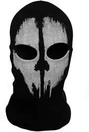 Balaclava Mask for Call of Duty Style - Ghost Face Skull Print Unisex Halloween & Cosplay Ski Mask, Tactical Full Face Cover for War Games