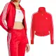 【adidas 愛迪達】Firebird TT 女款 紅色 休閒 經典 日常 短版 外套 IR8079