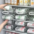 Large Capacity Soda Can Dispenser Auto-Rolling Fridge Can Holder Freezer
