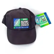 IRB Rugby World Cup 2003 Australia Flex Brass Buckle Cap Mens OS RM Williams New