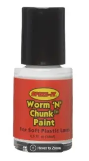 SPIKE-IT WORM-N-CHUNK 0.5OZ WHITE SOFT PLASTIC LURE PAINT