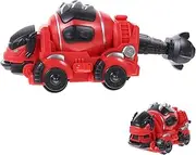 UPKOCH Dinosaur Transformation Vehicle Toy Inertia Pull Back Car Model for Boys and Girls Compact and Educational Fun for Toddlers Dinosaur Design